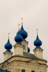 blue domes of the Orthodox Church