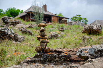 house, stone, nature, landscape, architecture, old, sky, tree, garden, village, building, water, park, green, temple, asia, rock, ancient, travel, wood, mountain, summer, wooden, river, traditional