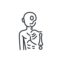 human anatomy icon vector illustration