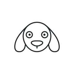 dog pet icon vector illustration