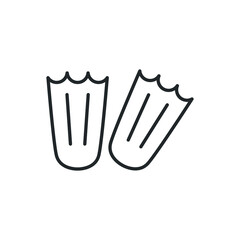 frog fin icon vector illustration