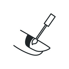 nail paint icon vector illustration