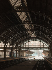 Saint Petersburg, Russia - November 1, 2020,.  Vitebsk railway station, vintage interior in Art Nouveau style
