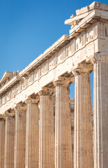 View of the Colonade of the Parthenon