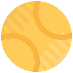 
Flat vector icon design of a baseball
