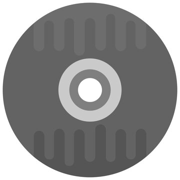 
A simple flat icon design of a compact disk
