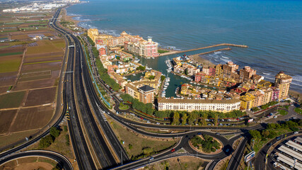 Marina and residential complex Port Saplaya Valencia Spain