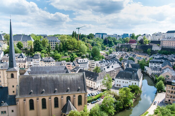 Fototapeta na wymiar urban views of Luxembourg City