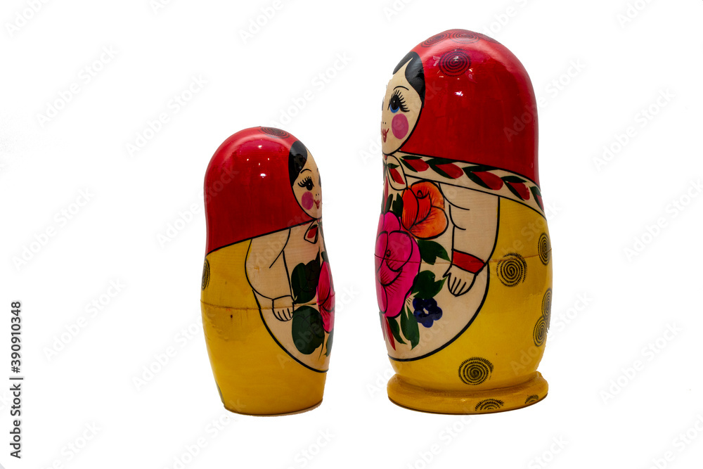 Wall mural Russian matryoshka with his little matryoshkas