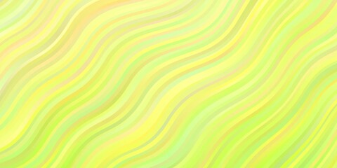 Light Green, Yellow vector layout with wry lines.
