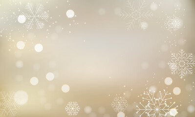 Christmas and New Year Glossy Light Background. Vector Illustration