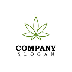 marijuana / cannabis leaves vector logo design