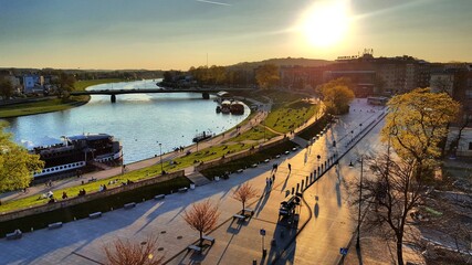 sunrise over the river