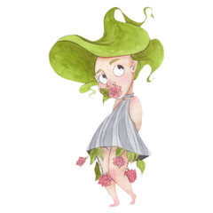 
A girl with magnificent hair and a flower. Drawing in watercolor.
Format 4000x4000, 400 dpi.