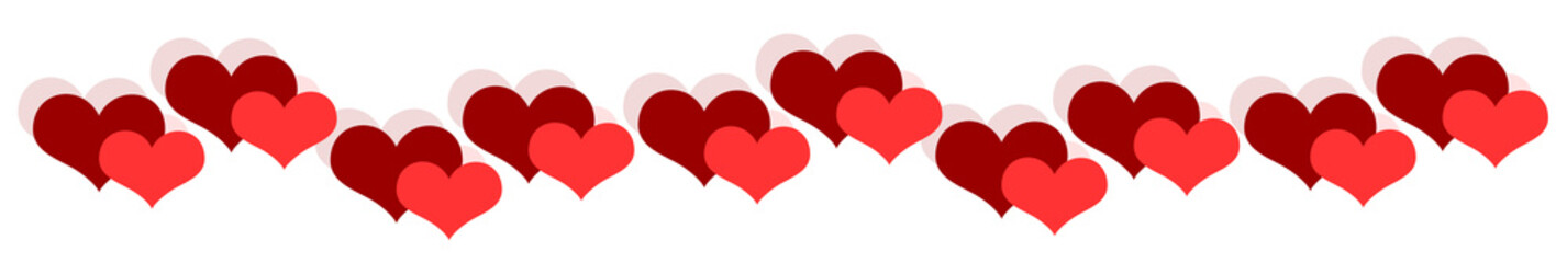 heart beat on a red footer decoration background