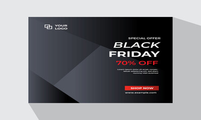 Fototapeta premium Black Friday social media post template Vector