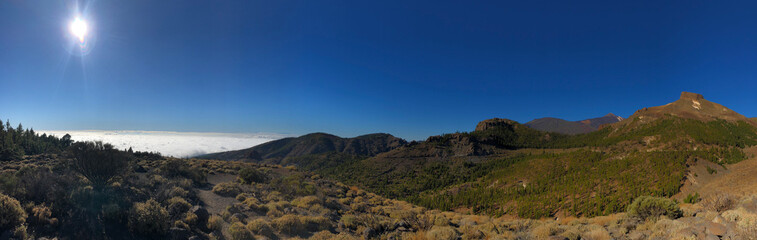 Panoramic Teide and The Clouds