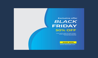 Black Friday social media post template Vector