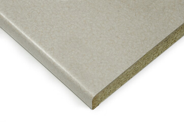 Kitchen worktop laminated board detail surface