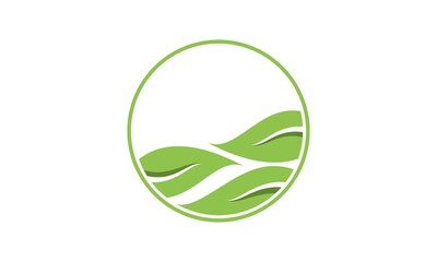 Green leaf illustration symbol vector