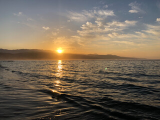 Obraz premium sunset over the sea