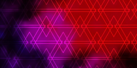 Dark Pink, Red vector background with polygonal style.