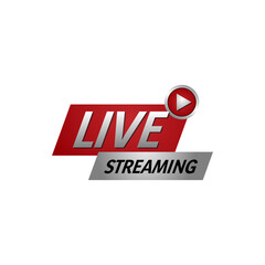 Live streaming banner design template for element media information
