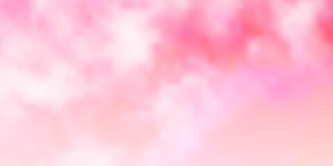 Light Pink vector backdrop with cumulus.