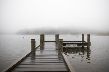 Fototapeta premium pier in fog