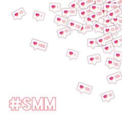 Social media icons. Social media marketing concept