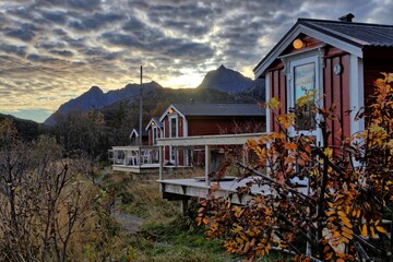 Cabins in the mountains