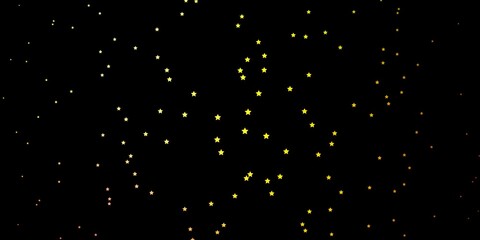 Dark Pink, Yellow vector template with neon stars.