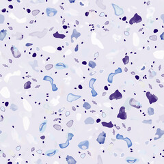 Terrazzo Texture Vector. Flooring Seamless Pattern