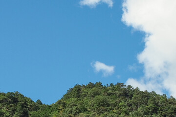 Obraz premium 快晴で気持ちの良い青空 岐阜県 美濃市