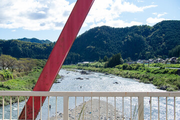 A very beautiful river in Mino City, Gifu Prefecture