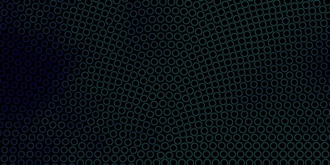 Dark BLUE vector texture with disks.
