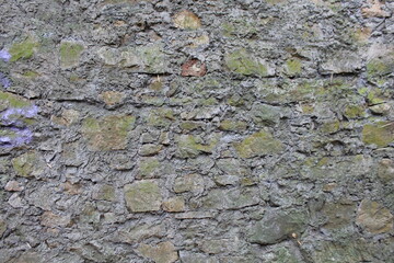 Unregelmäßige Natursteinmauer