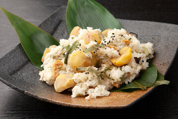 山菜栗おこわ