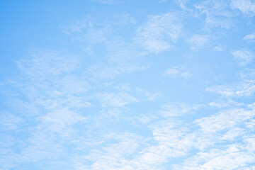 Blue sky against tiny cloud sky background.