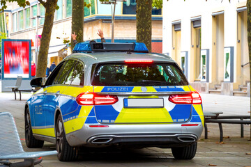 Police car in the city center © EKH-Pictures