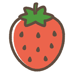 いちご　かわいいイラスト