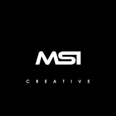 MSI Letter Initial Logo Design Template Vector Illustration	
