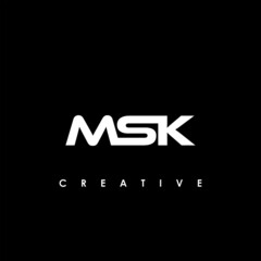 MSK Letter Initial Logo Design Template Vector Illustration	
