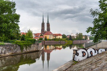 The Cathedral of St. John the Baptist in Wrocław, located in the Ostrów Tumski district, is a...