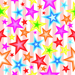 star pattern with full color that is very beautiful and can also be used as a background wall