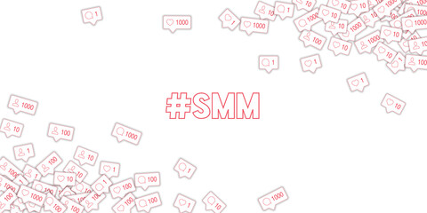 Social media icons. Social media marketing concept