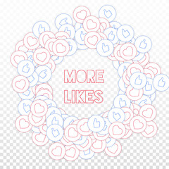 Social media icons. Social media marketing concept