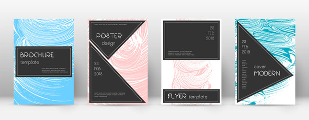 Cover page design template. Black brochure layout.