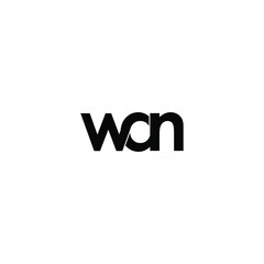 wan letter original monogram logo design