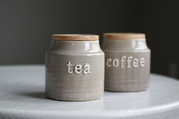 tea jar and coffee jar